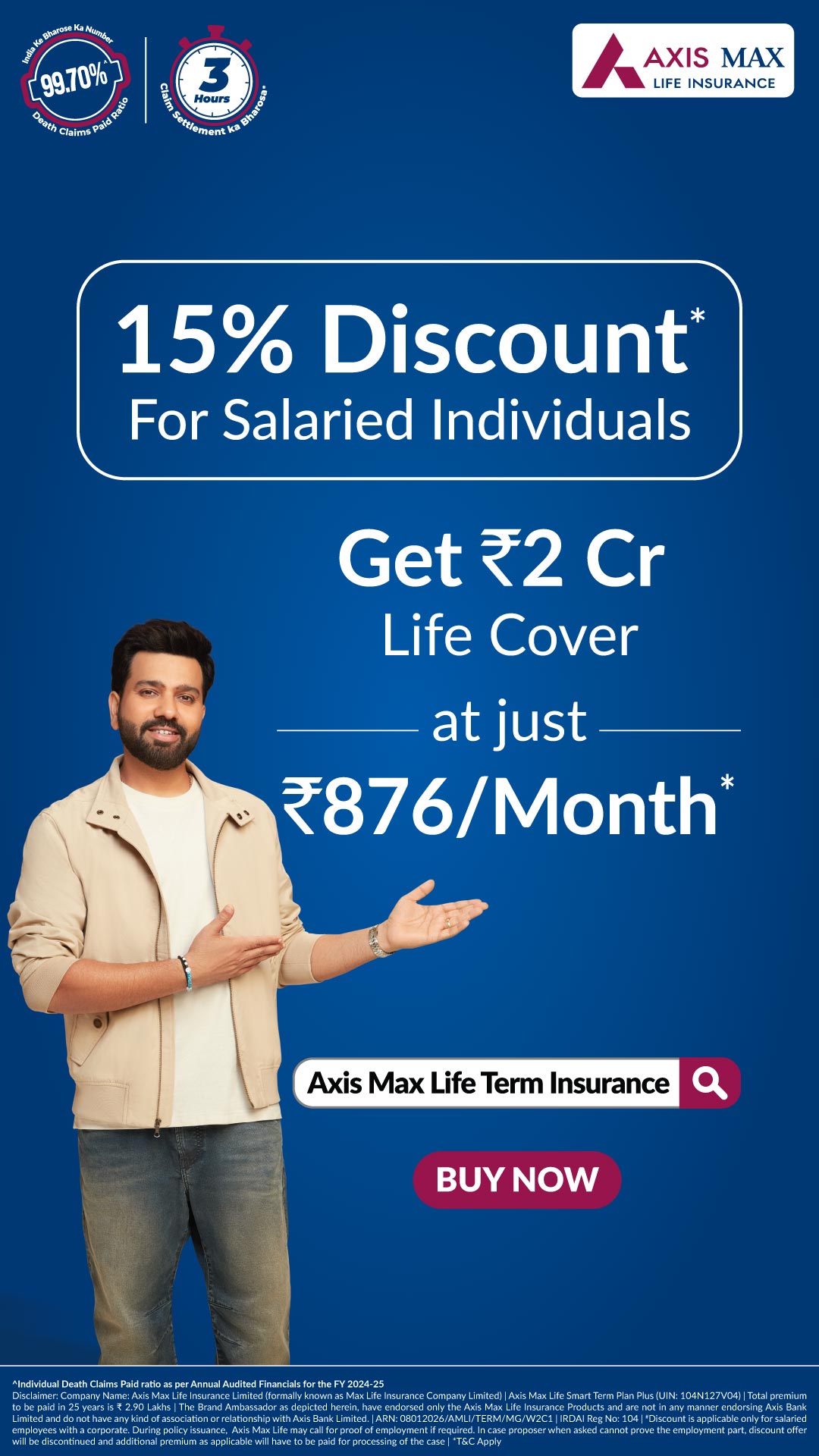 Axis Max Life Insurance Facebook ad