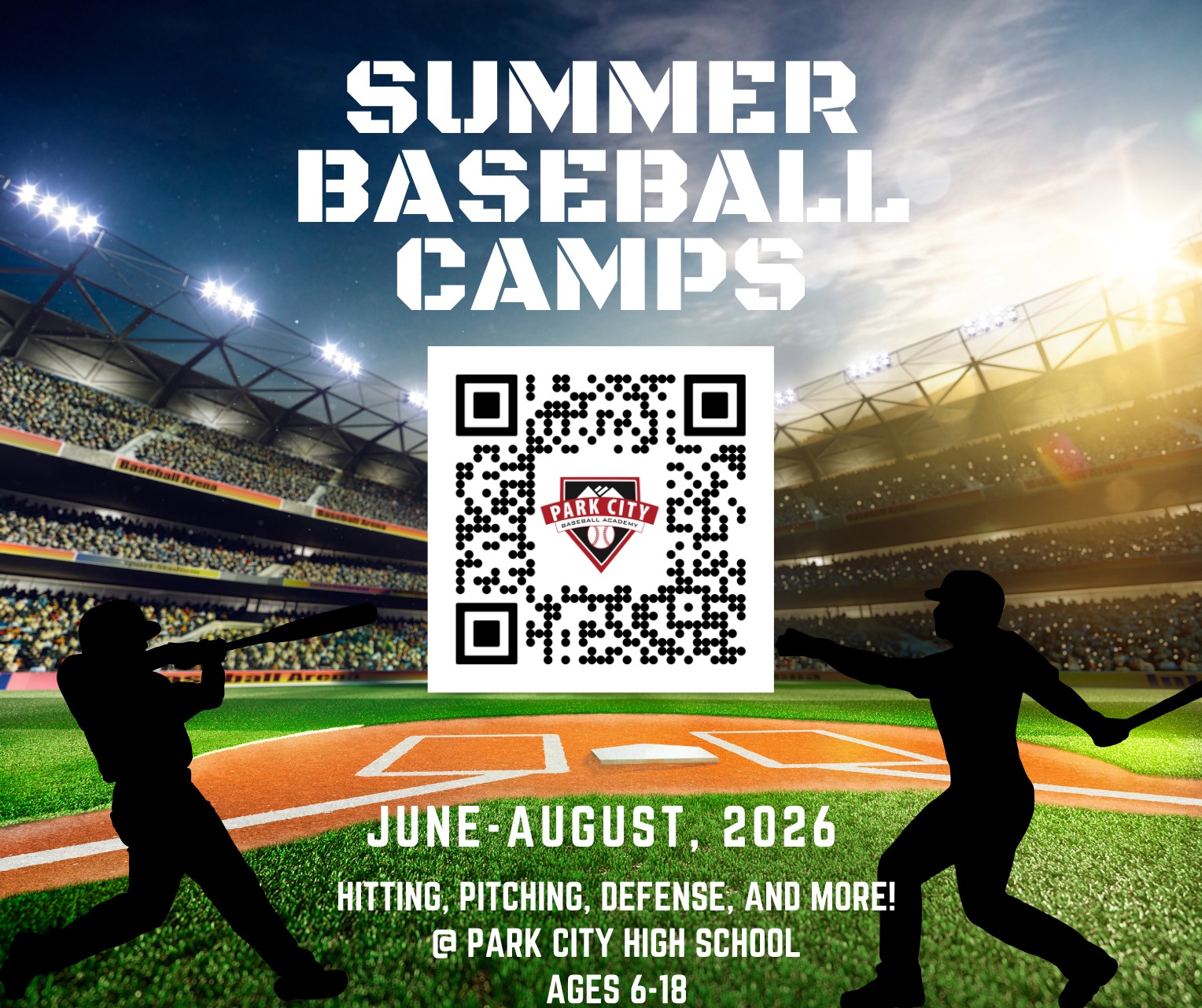Park City Baseball Academy Facebook ad: Our 2026 Summer Camps are OPEN!