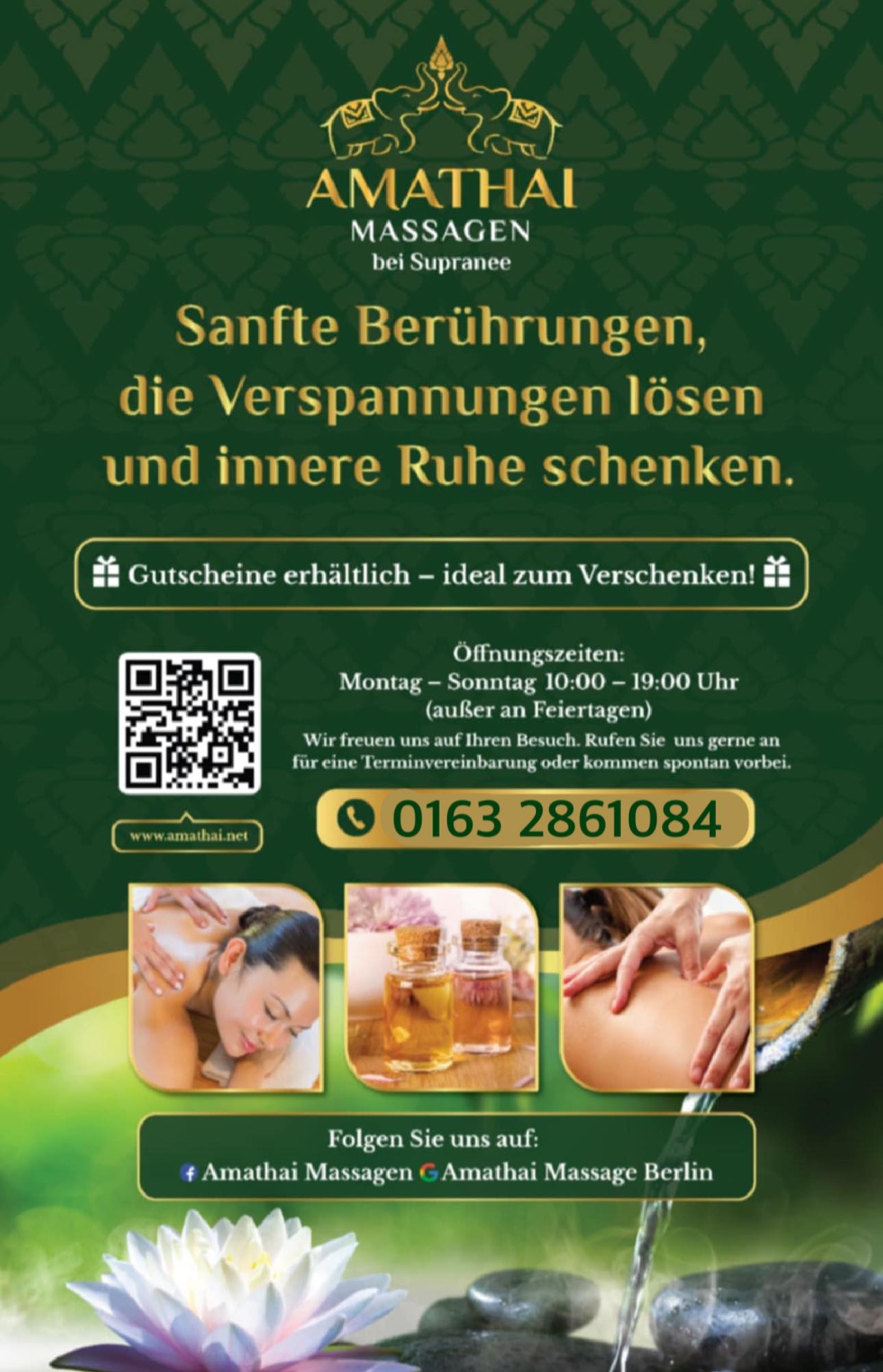 Amathai Massage Facebook ad: Gönnen Sie sich diese Auszeit, um gestärkt und…