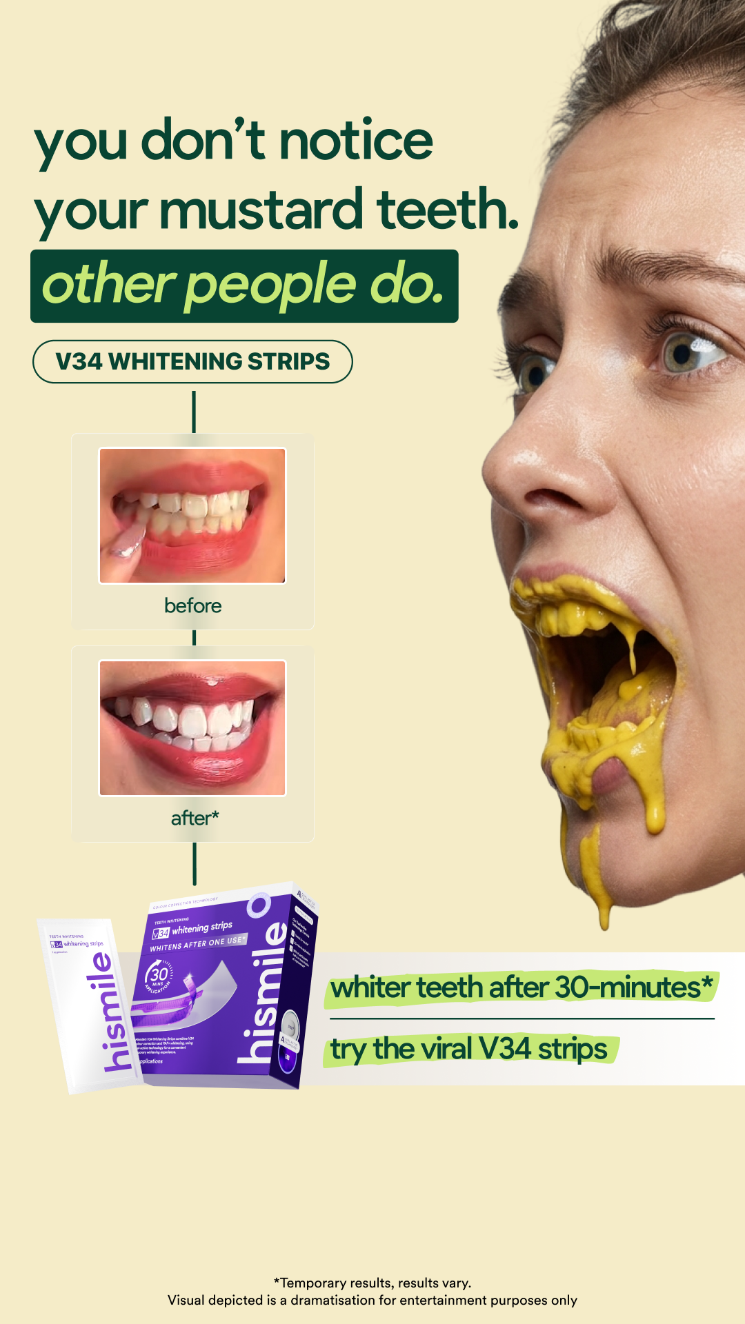 Hismile Facebook ad