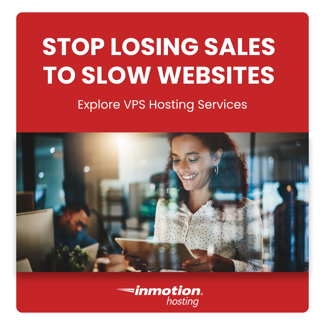 InMotion Hosting, Inc Facebook ad: Explore VPS Hosting