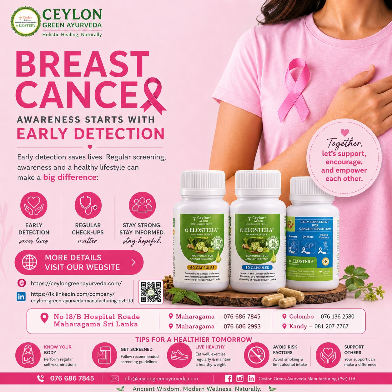 Cancer Treatment by Ceylon Green Ayurveda Facebook ad