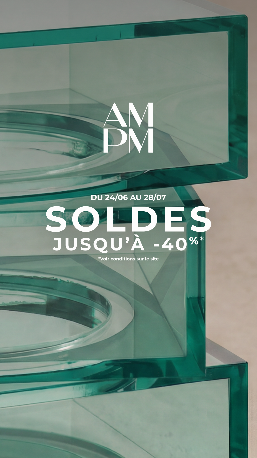 AM.PM. Facebook ad from Jul 15, 2026