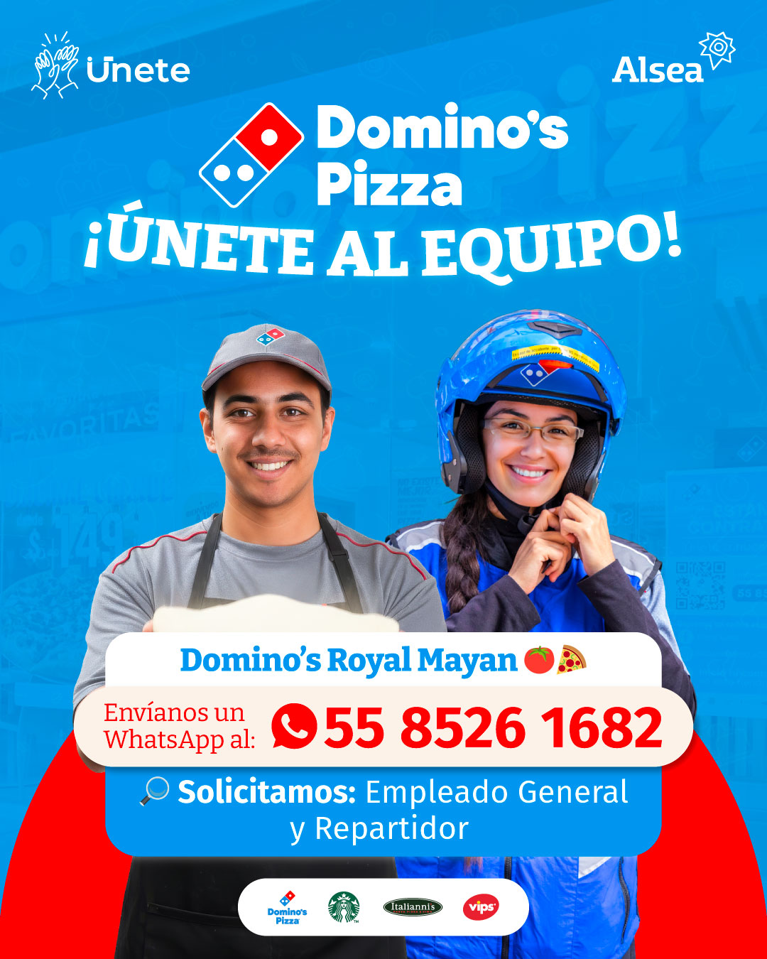Únete Alsea Facebook ad: Estamos contratando