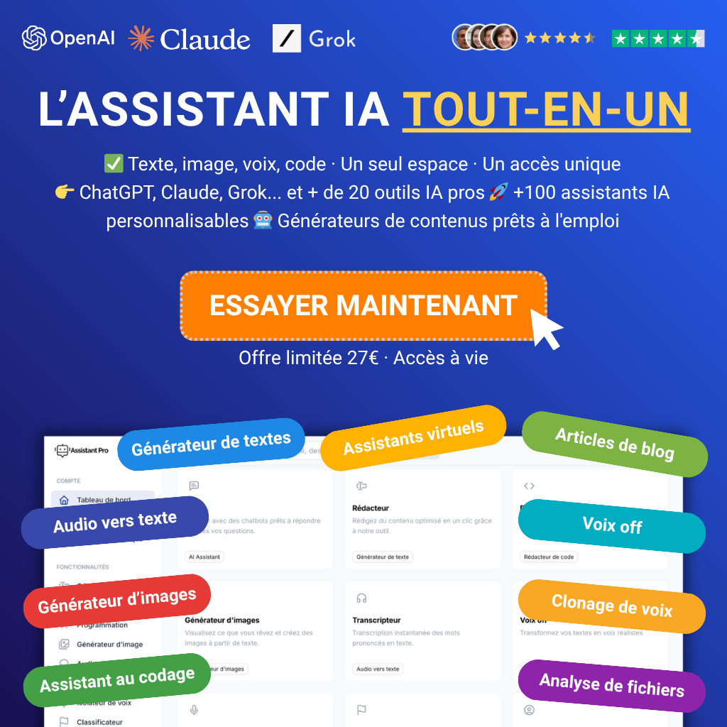 Assistant Pro Facebook ad: +100 assistants IA prêts à l’emploi