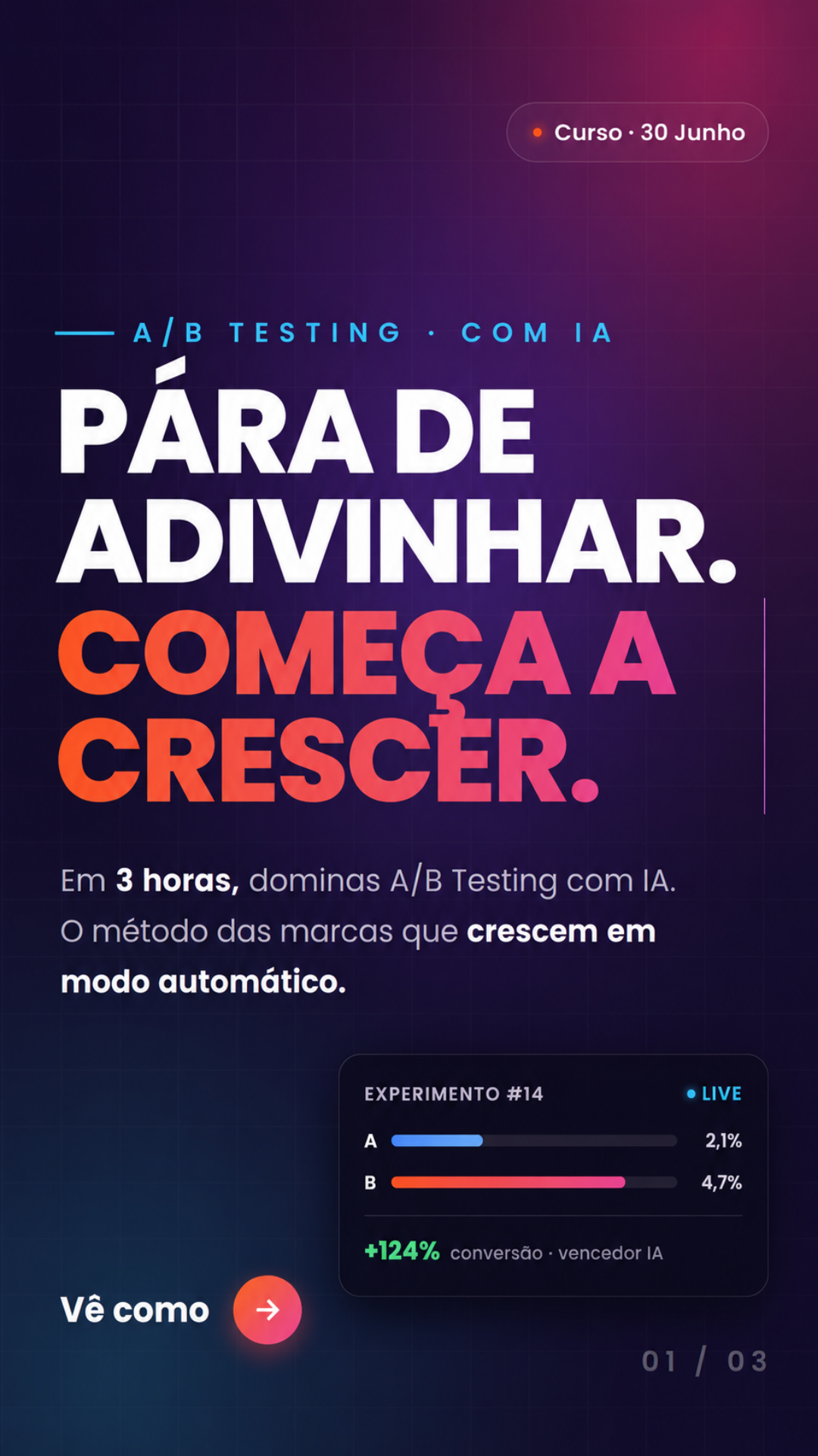 Escola de Marketing Digital Portugal Facebook ad