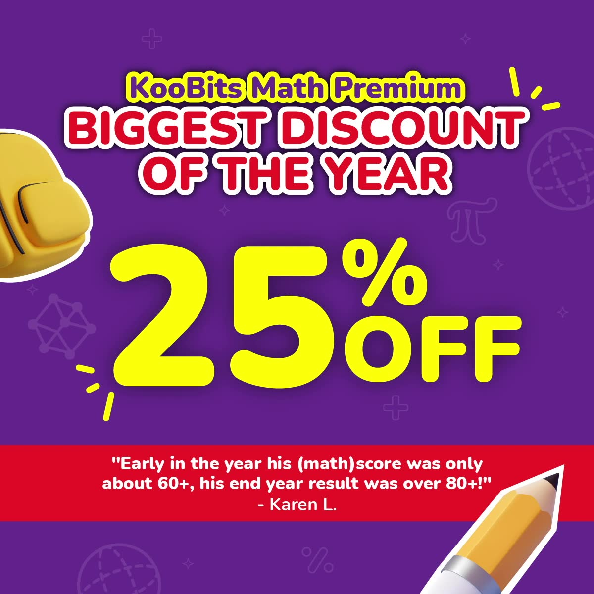 KooBits Facebook ad: LAST CALL: Get 25% OFF KooBits Premium Today!