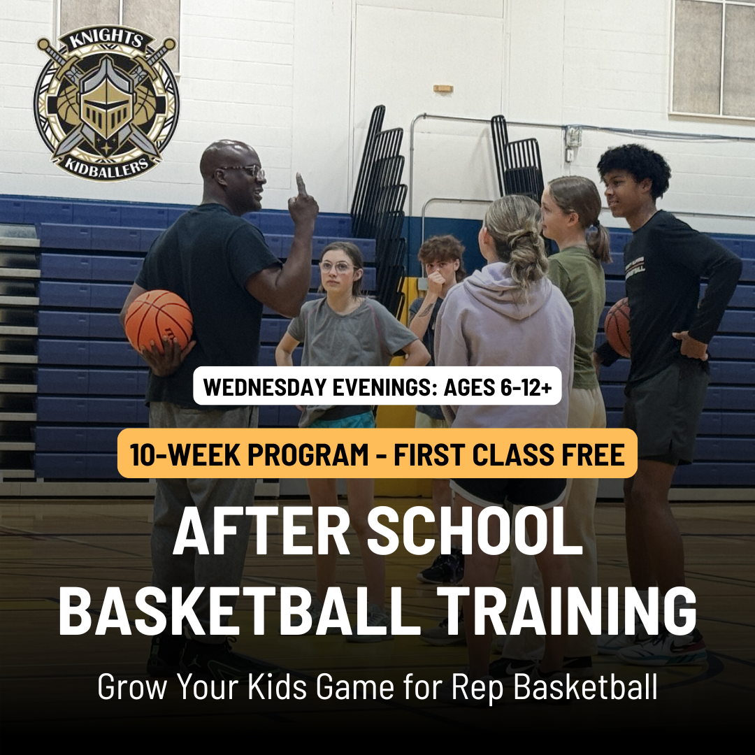 Kidballers Napanee Facebook ad: Wednesday Evening Basketball Training
