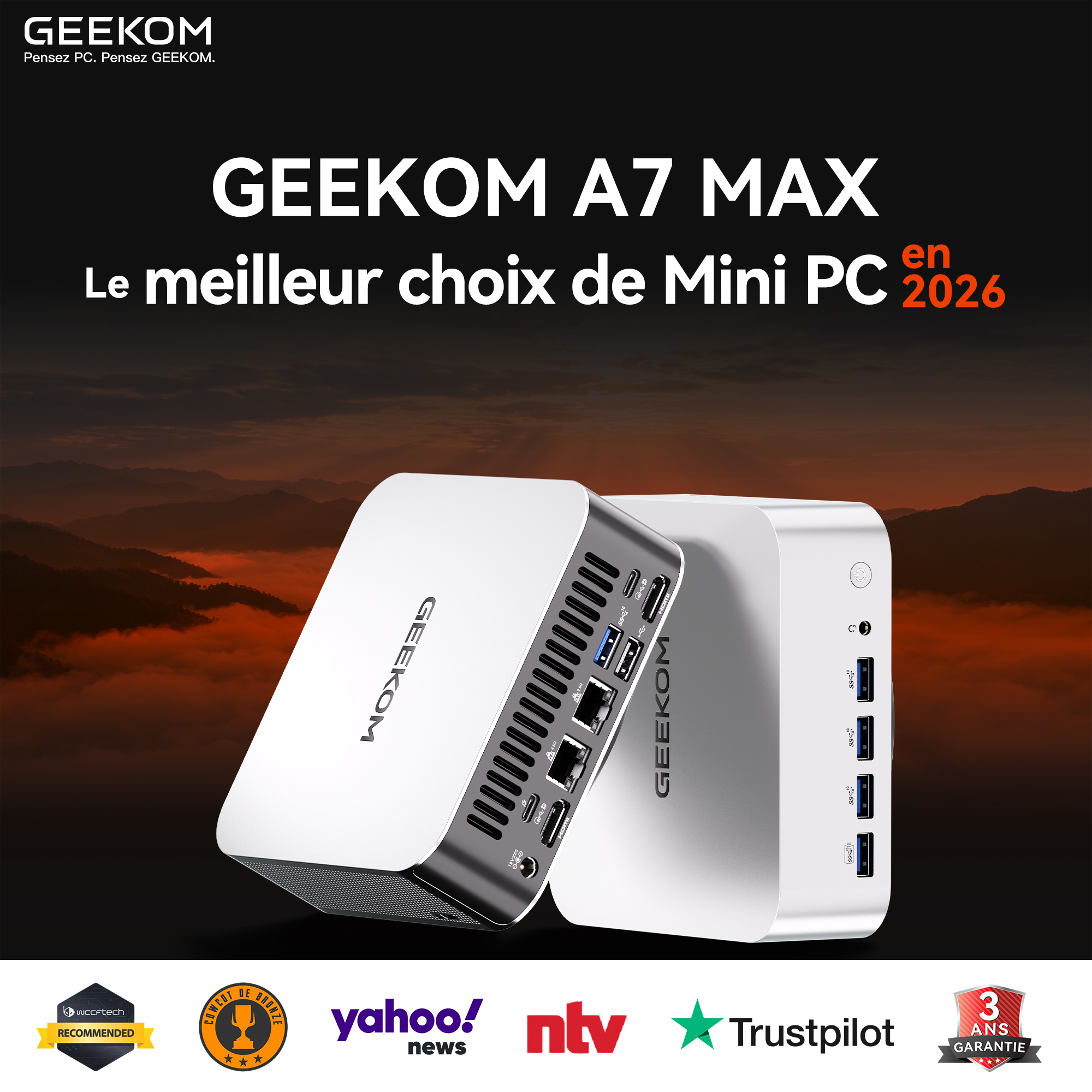 Geekom-FR Facebook ad: Découvrez le futur du desktop avec le tout…