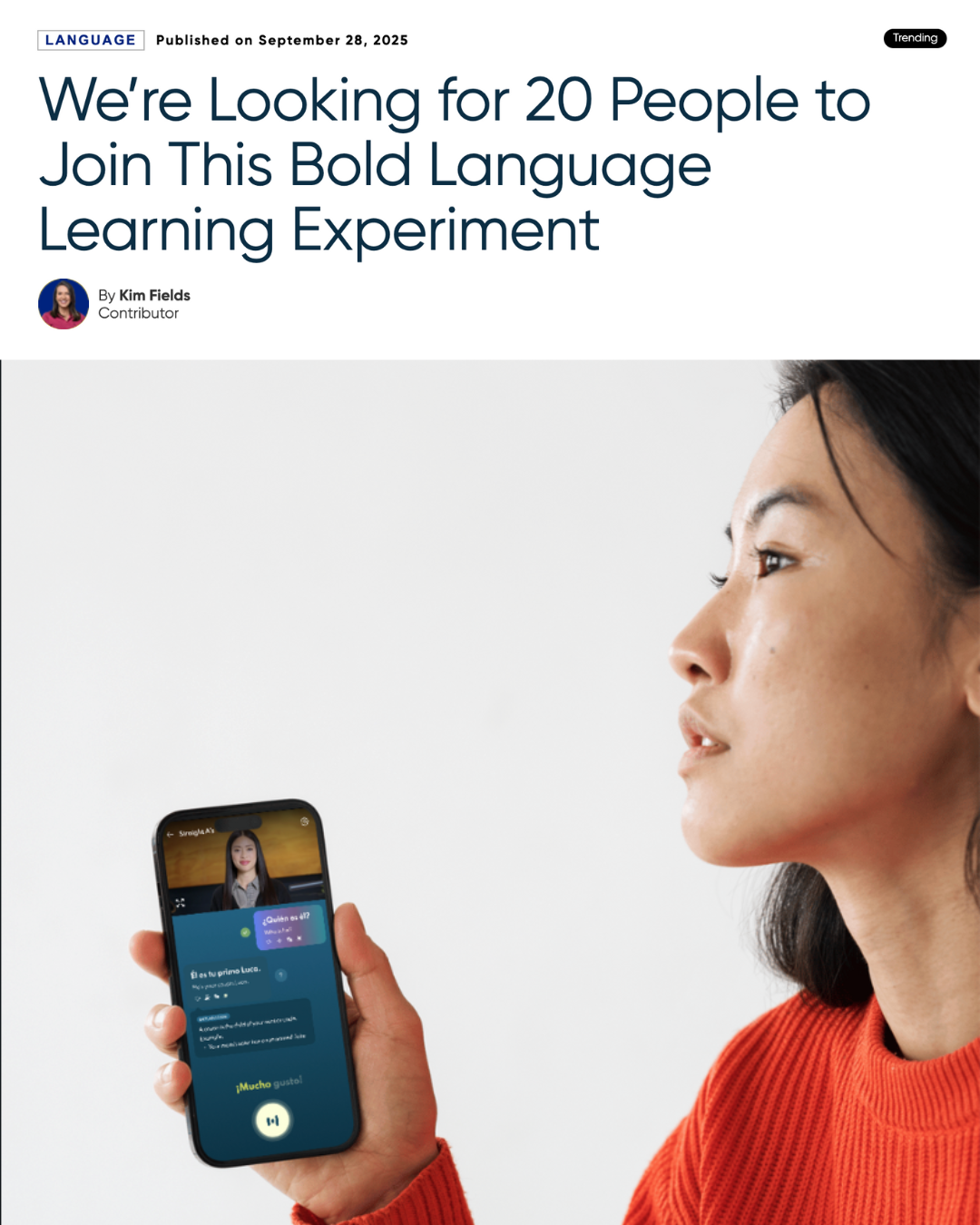 Julian the Polyglot Facebook ad