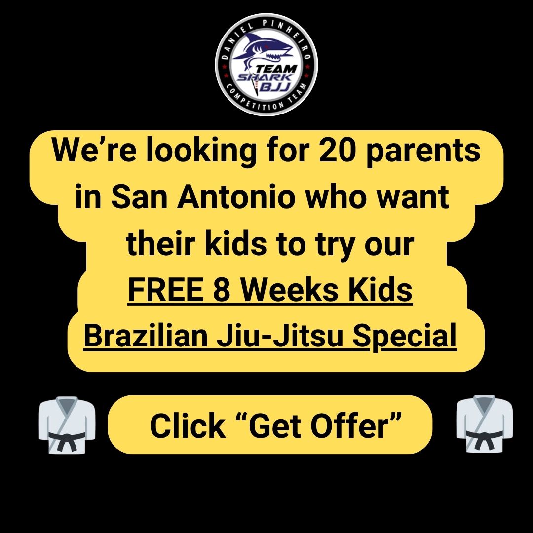 Team Shark/Daniel Pinheiro Brazilian Jiu-Jitsu -Head Quarters Facebook ad: Give Your Child Confidence, Discipline & Fun!