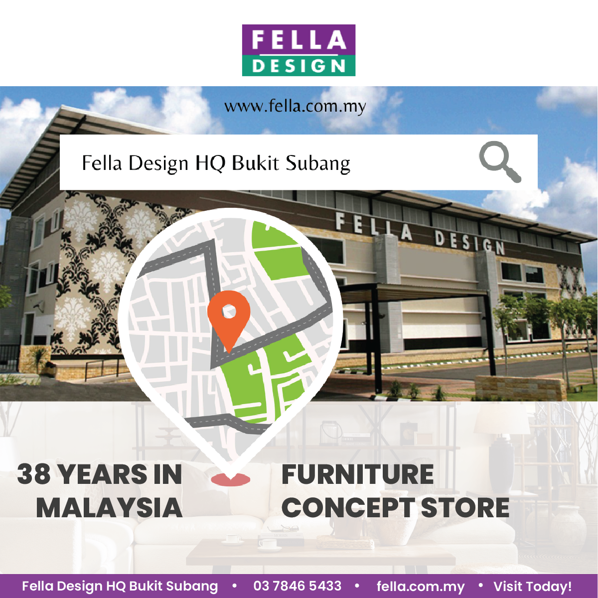 Fella Design Facebook ad: Fella Design HQ!