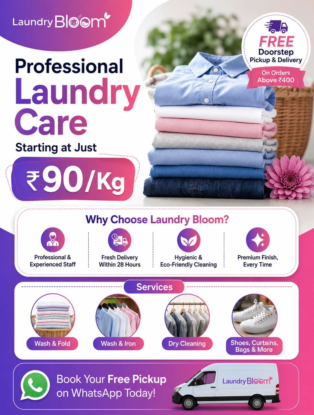 laundry Bloom  Facebook ad