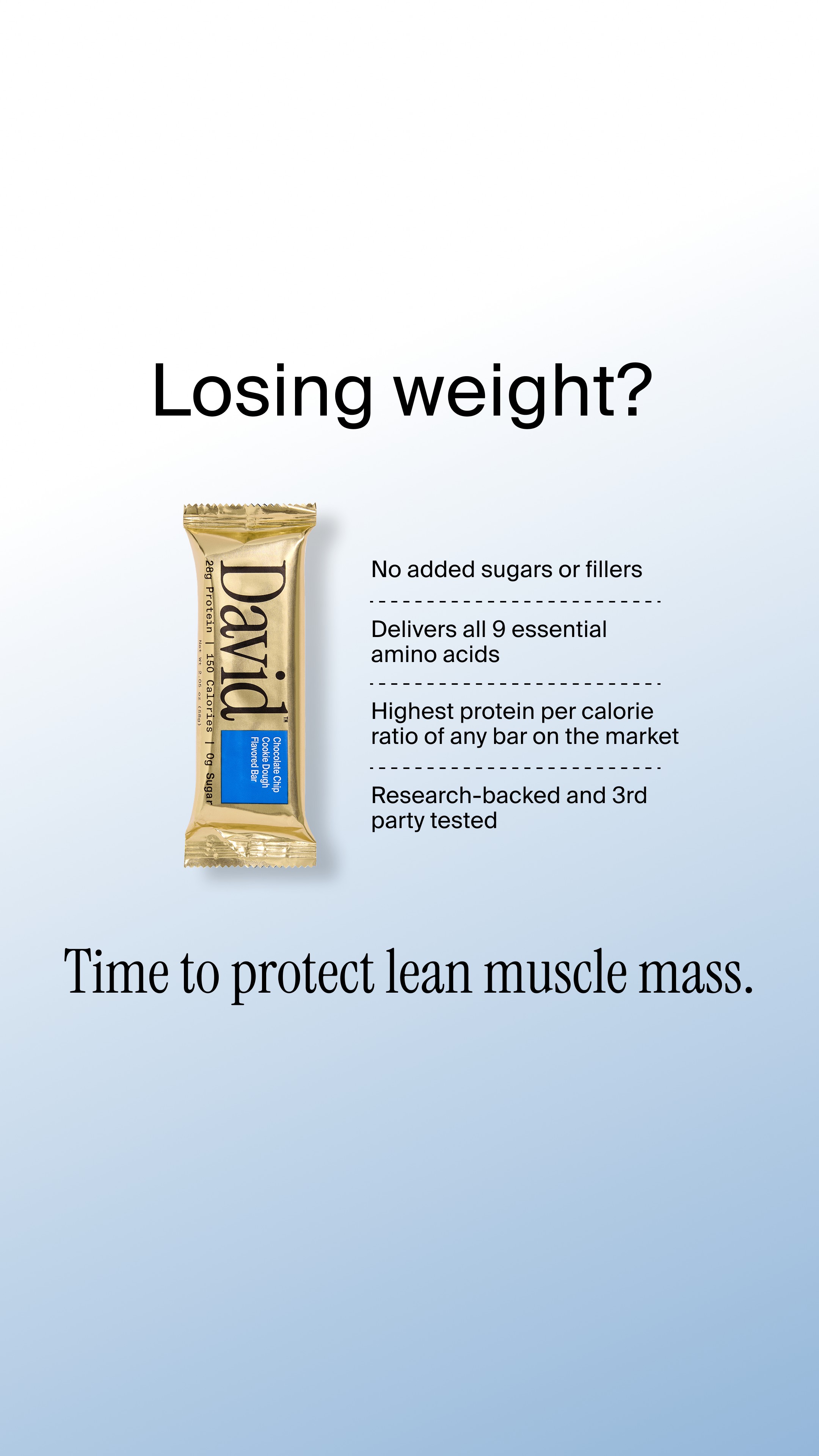 David Protein Facebook ad