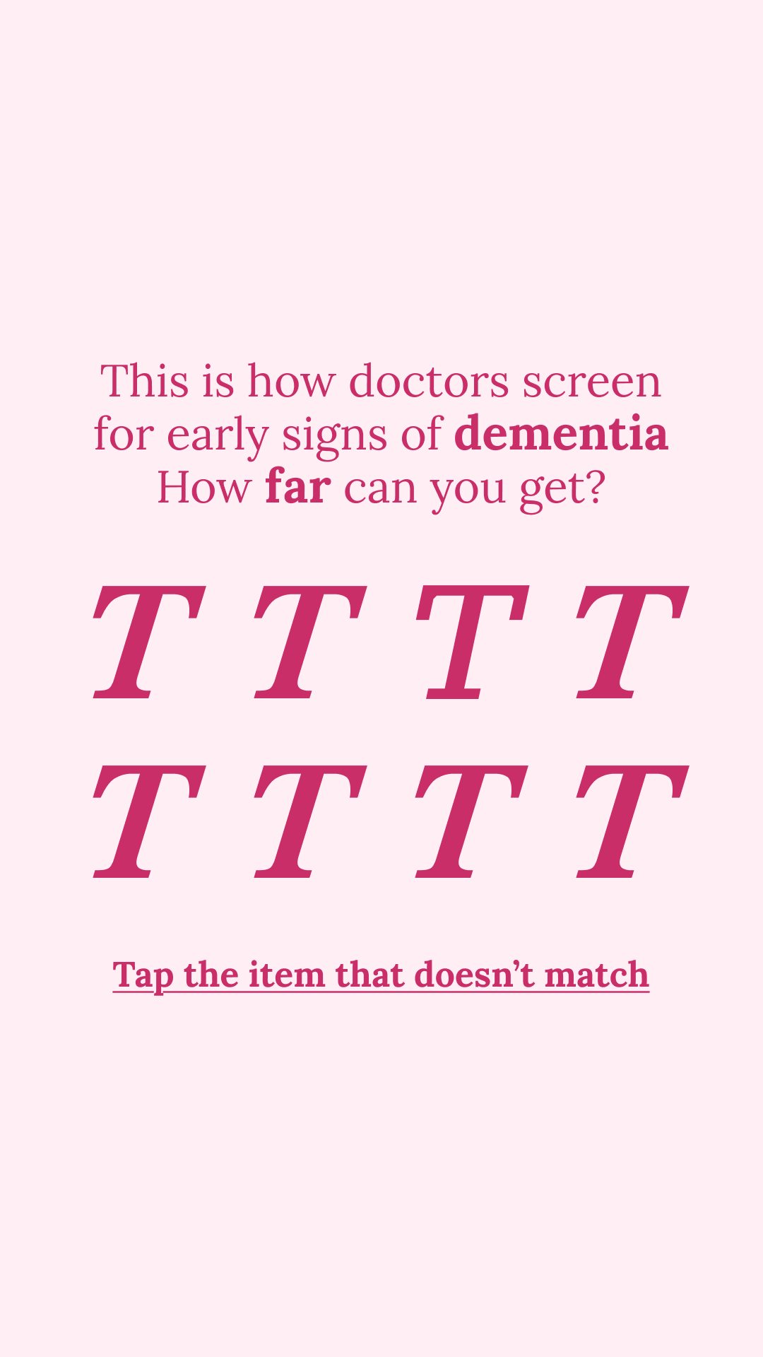 Brain Health Check Facebook ad