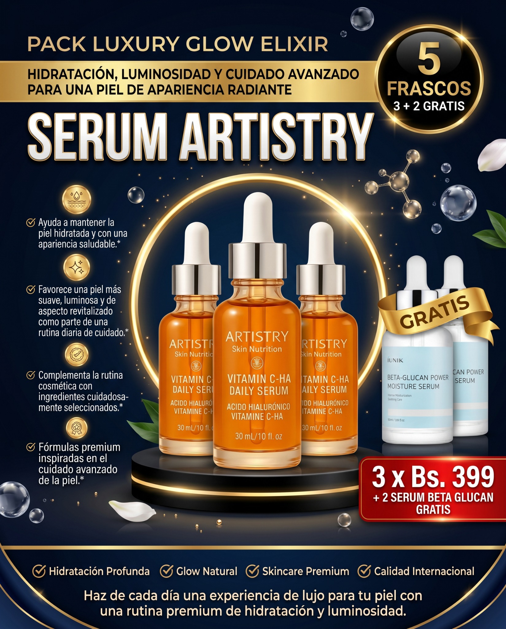 Biofem Facebook ad: ¡Consigue el Pack Facial Premium que tu piel…