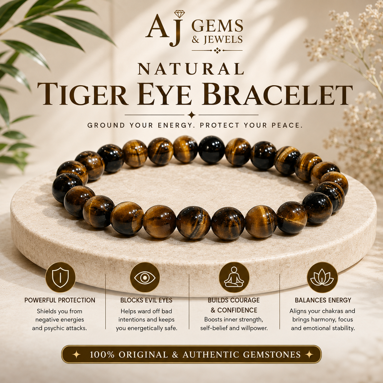 AJ Gems & Jewels Facebook ad: Feeling emotionally drained, stressed, or surrounded by…