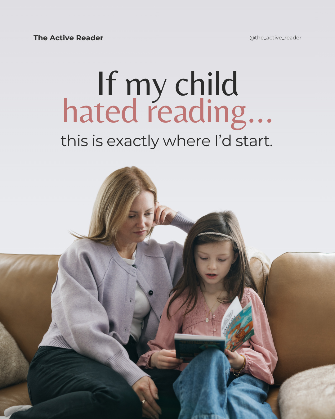 The Active Reader Facebook ad: If my child hated reading…
