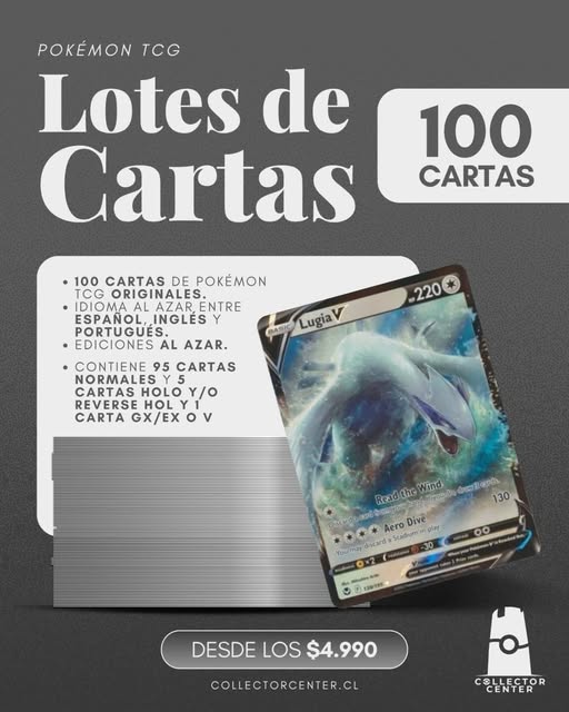 Collector Center Facebook ad: Lotes TCG