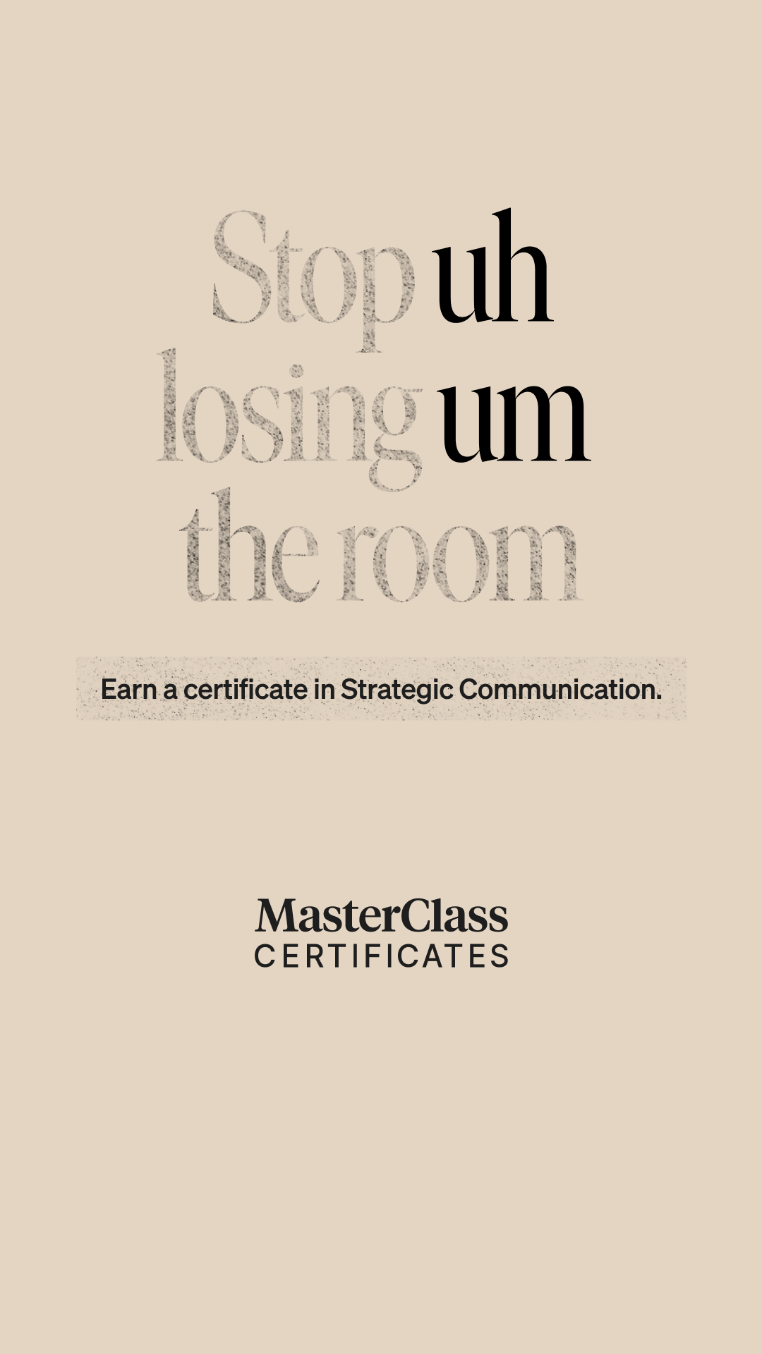 MasterClass Facebook ad