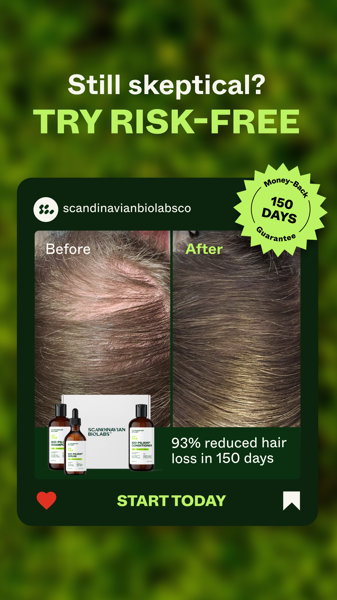 Scandinavian Biolabs Facebook ad