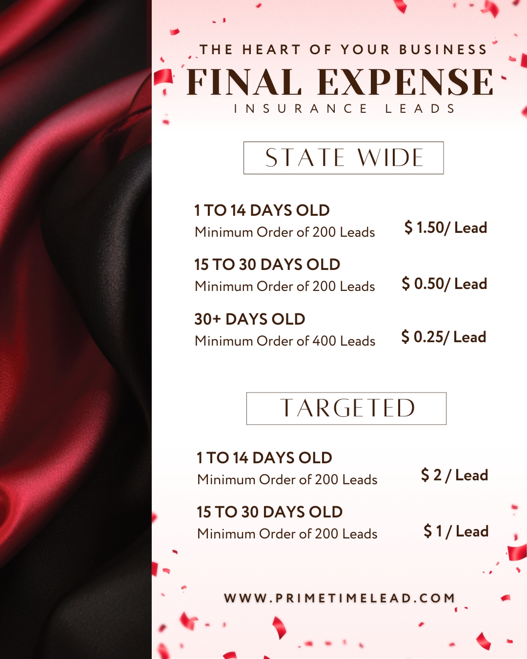 PrimeTime Leads Facebook ad: Don't let your pipeline go cold this Valentine's.