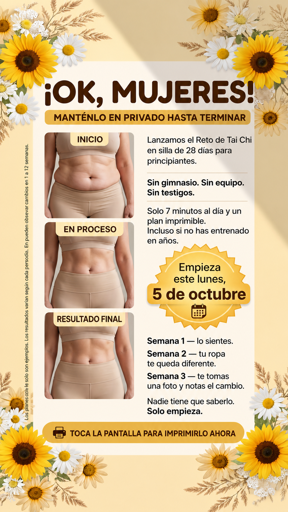 Lori Fitness Facebook ad: ¡Siéntete más fuerte, con más energía y activa…