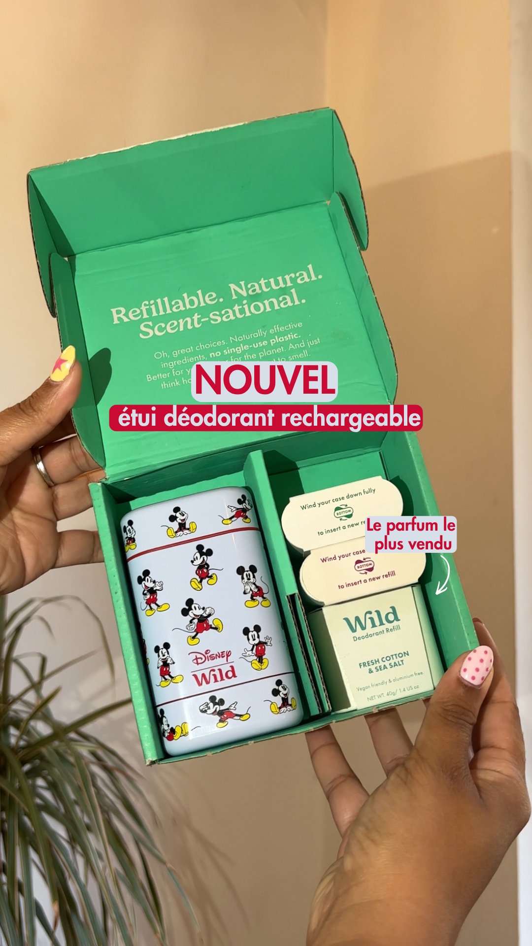 Wild Facebook ad: 24 h de fraîcheur avec Disney Mickey Mouse