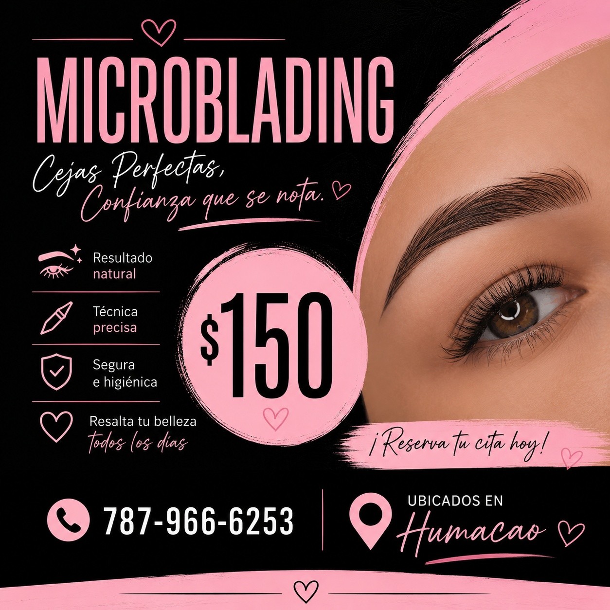 Microblading by Wanda Facebook ad: Oferta Microblanding mes junio!