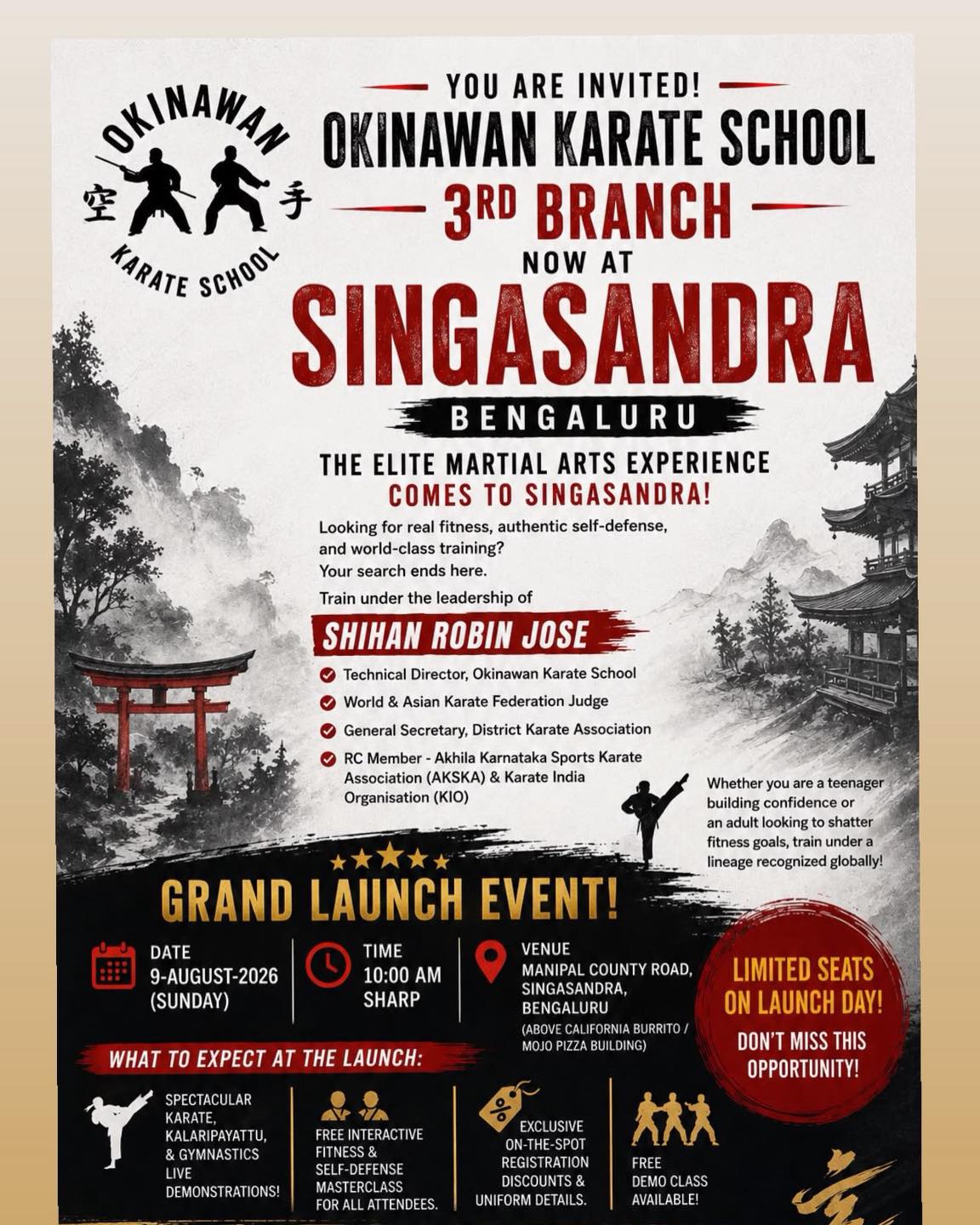 Okinawan karate school Facebook ad: BIG NEWS: Okinawan Karate School is Growing!