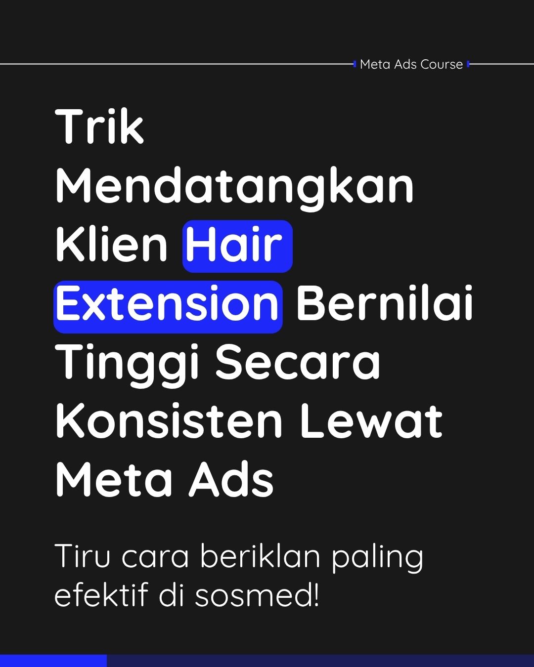Zan abdullah Facebook ad: Stop Perang Harga! Datangkan Klien Premium Sekarang