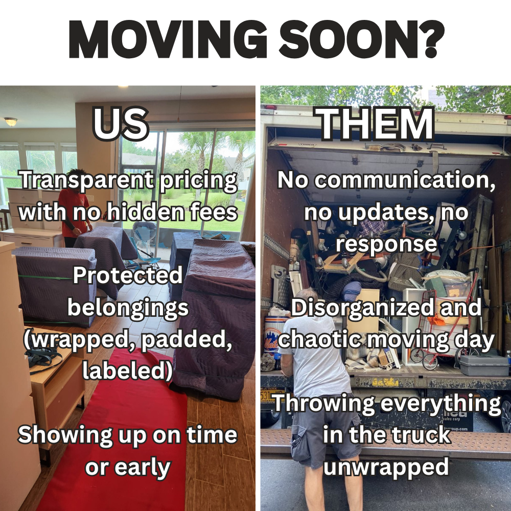Knockout movers Facebook ad: Smooth from first box to last.