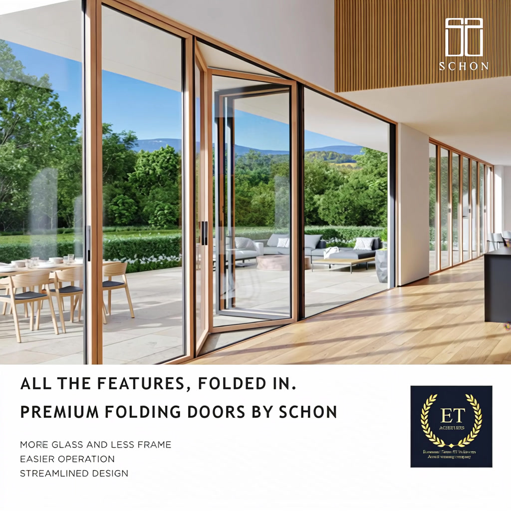 Schon Doorways Facebook ad: Premium Aluminium Doors & Windows
