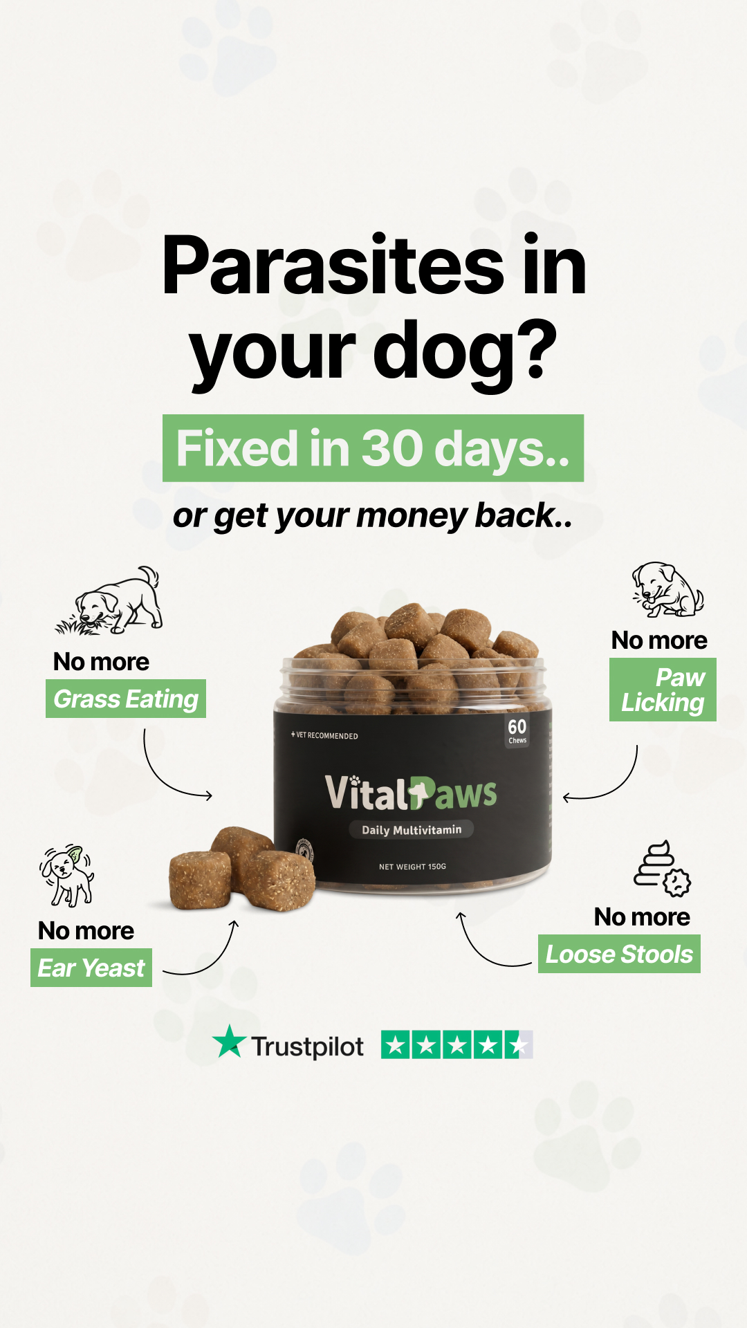 VitalPaws Facebook ad