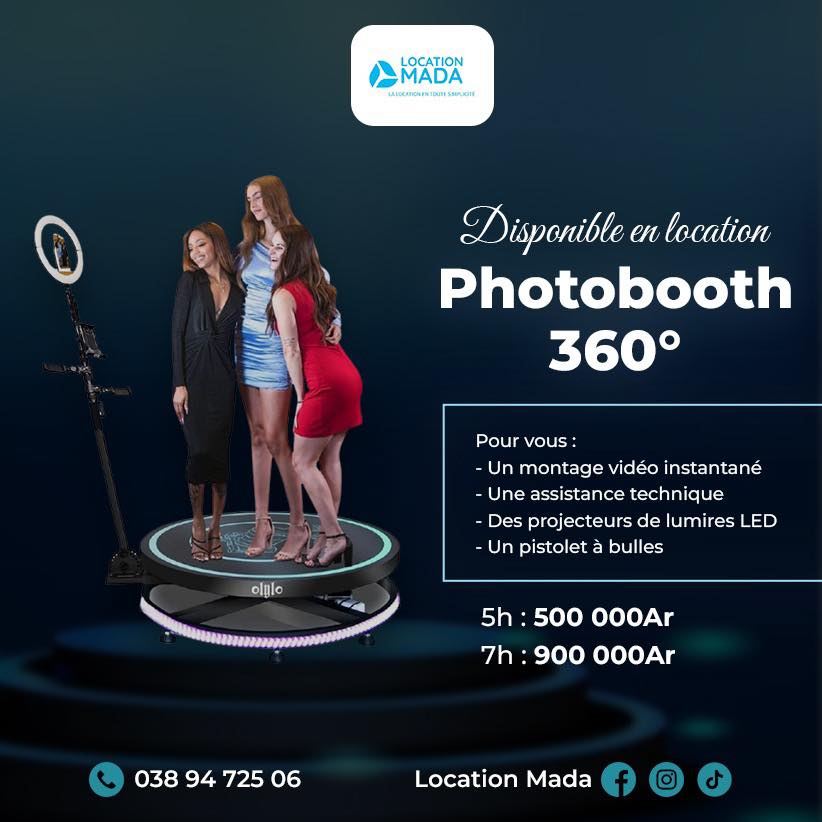 Location Mada Facebook ad: Tout pour un événement inoubliable, au même endroit!