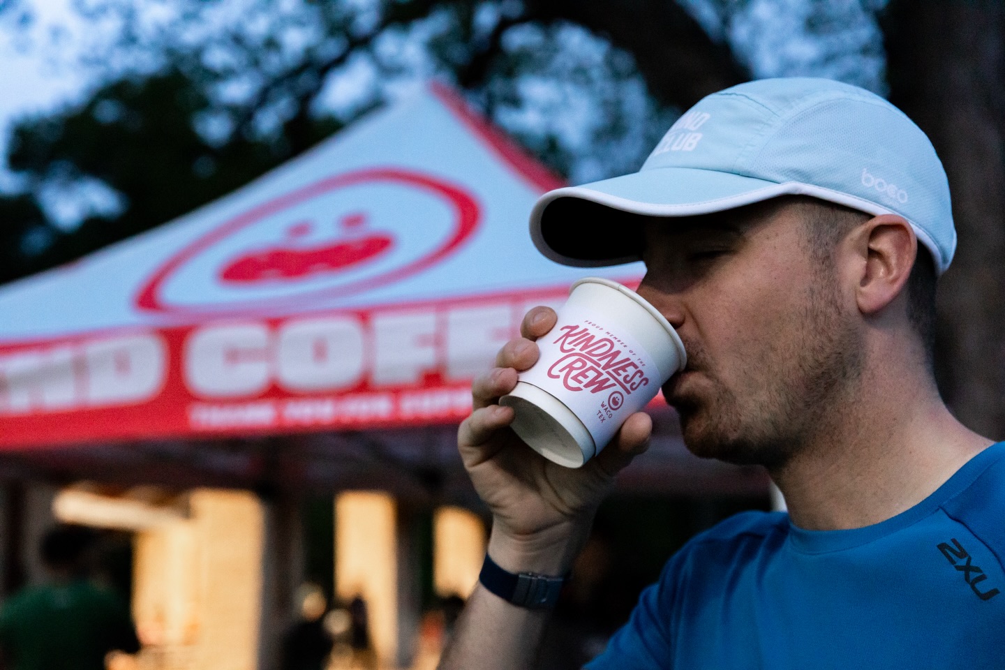 Be Kind Coffee Facebook ad: Fuel your long training days with Be Kind…