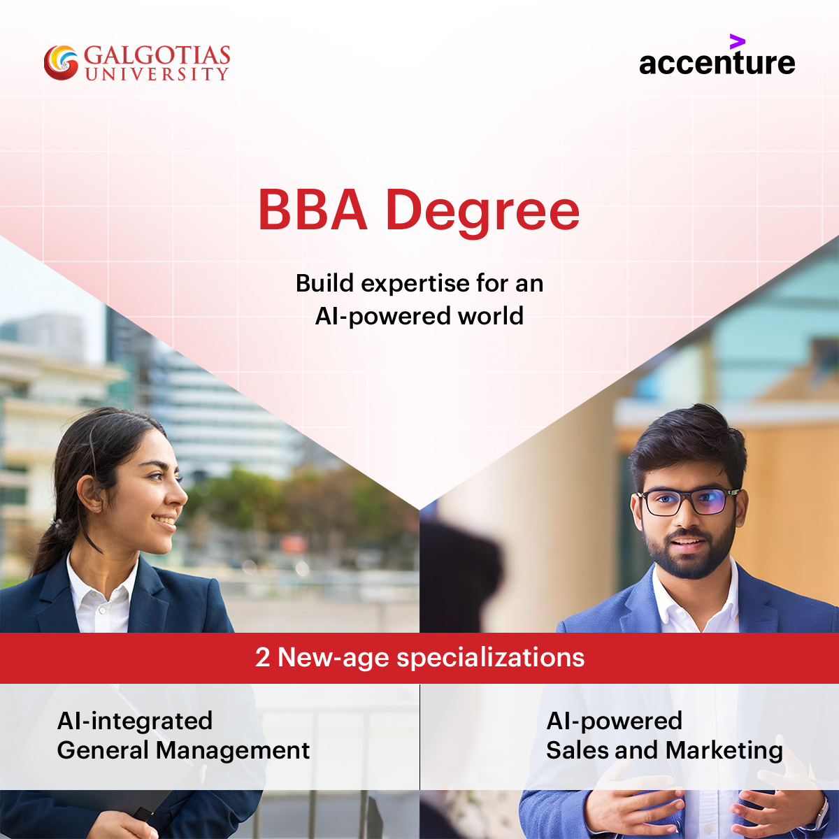 Galgotias University Facebook ad: Build Your AI Business Edge