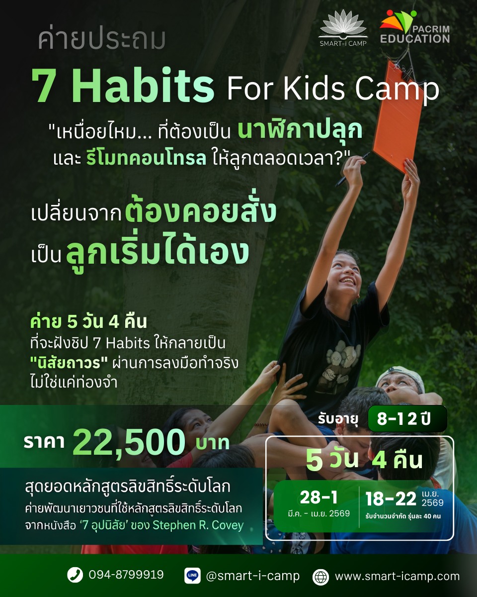 SMART-i Academy Facebook ad: ค่าย 7 Habits for Kids Camp