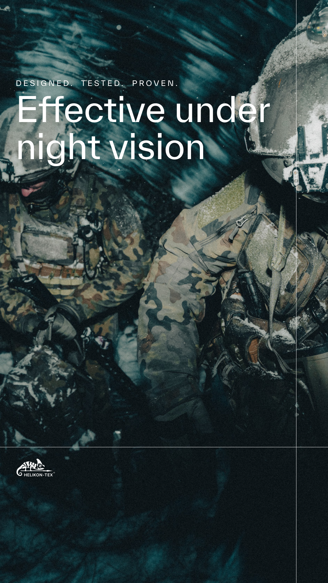 Helikon-Tex Facebook ad: Camouflage for night vision