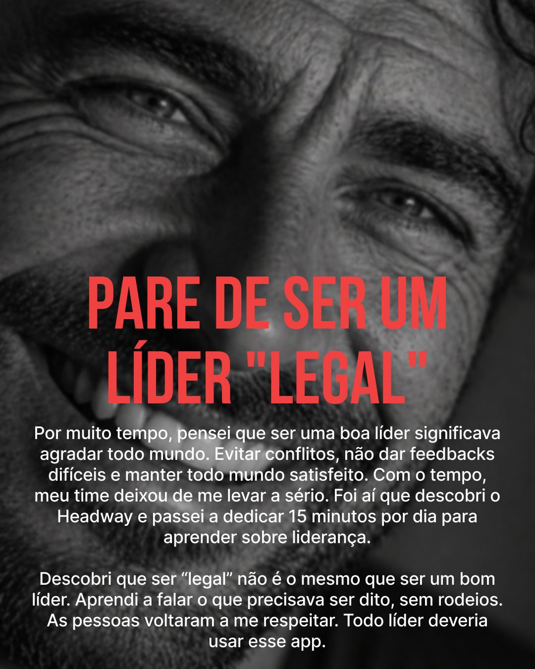 Headway: app de crescimento diário Brasil Facebook ad: O CEO médio lê 52 livros por ano, o Headway te leva lá