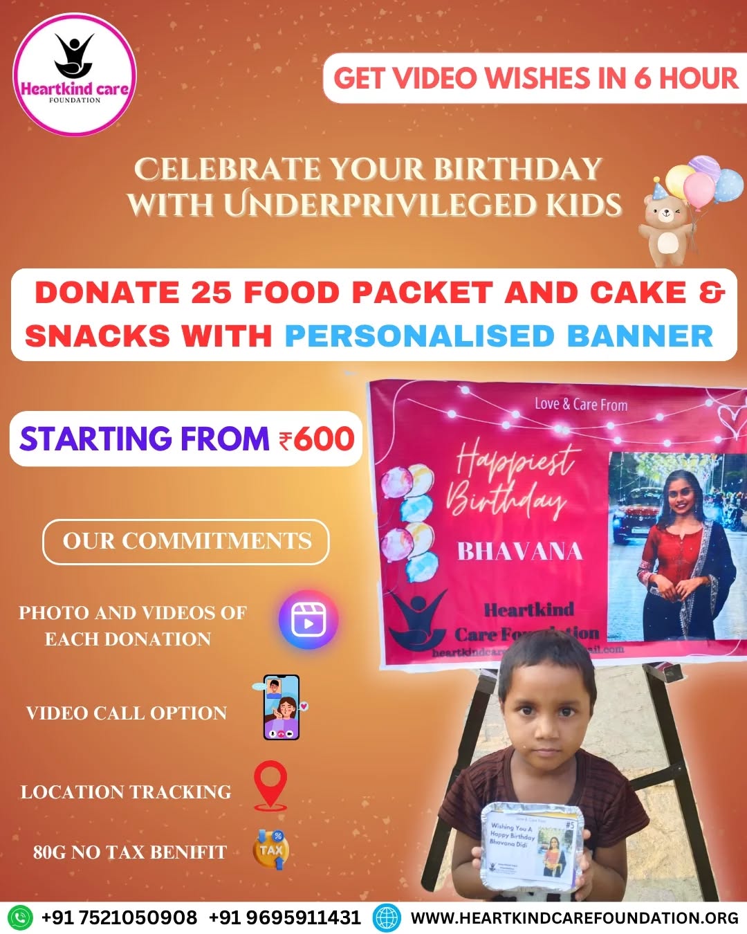 Heartkind and Care Foundation  Facebook ad