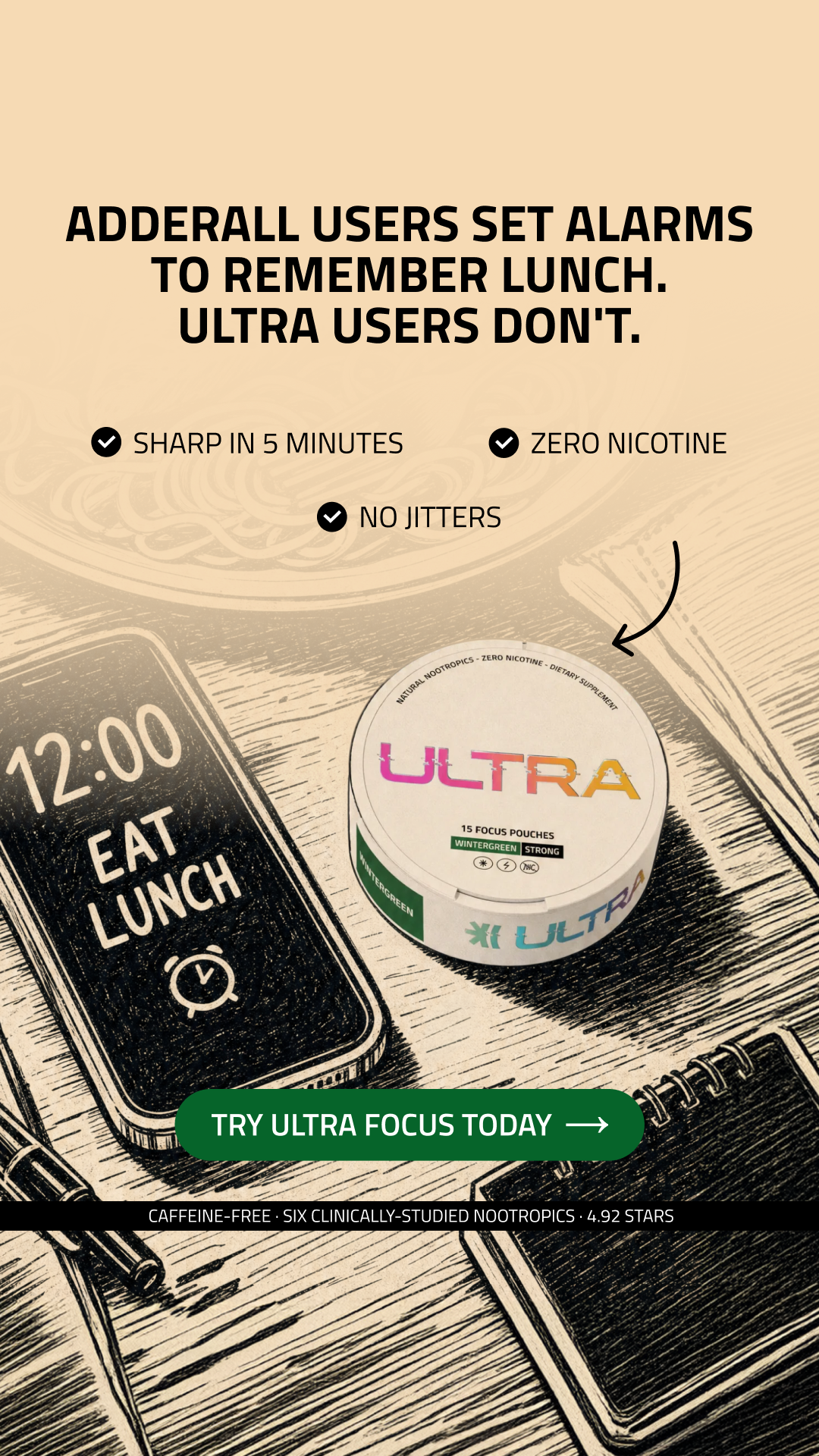 Ultra Pouches Facebook ad