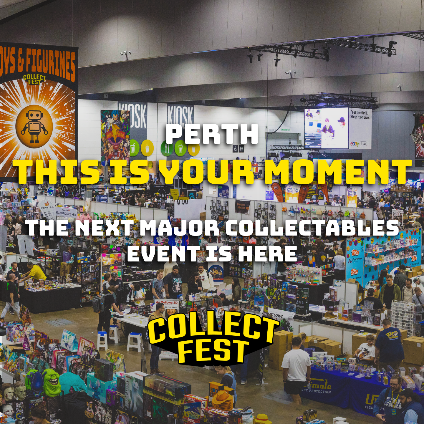 CollectFest Facebook ad: Perth, it’s your turn.