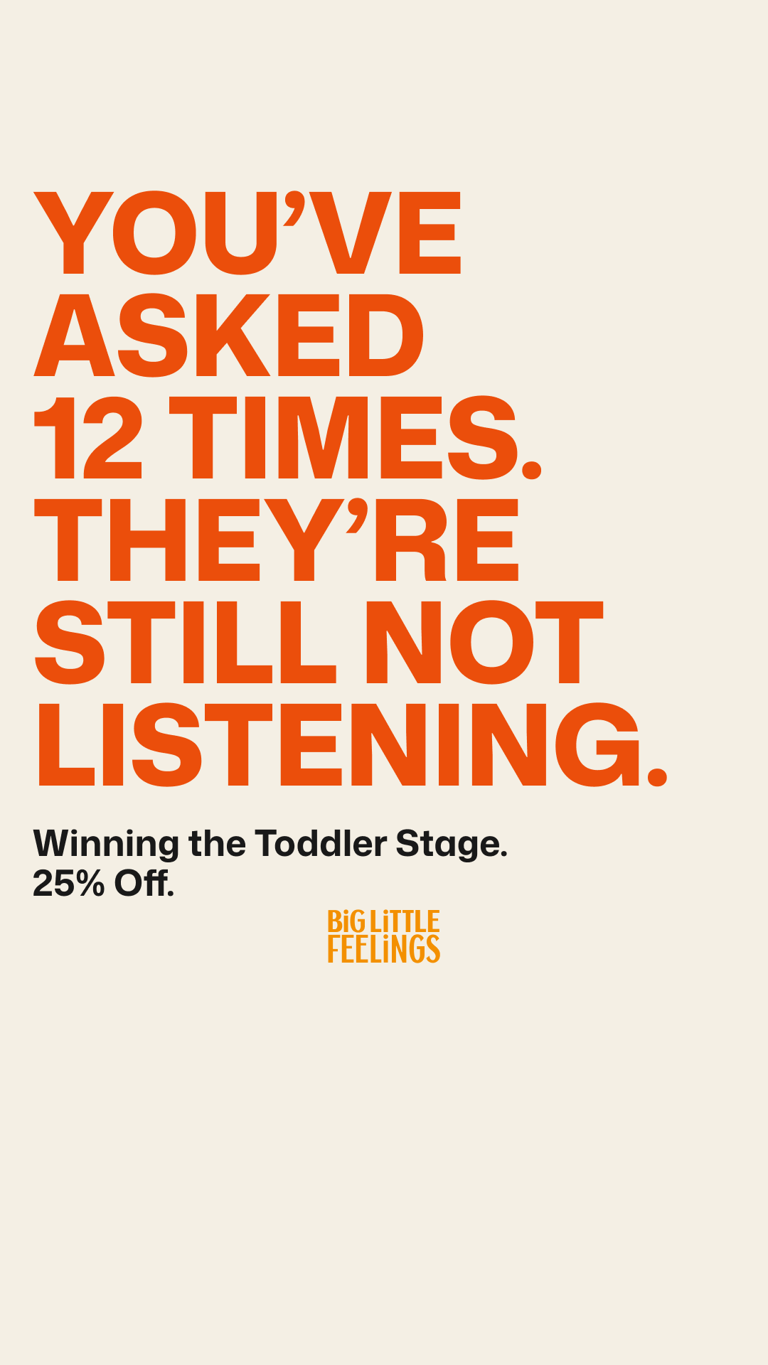 Big Little Feelings Facebook ad