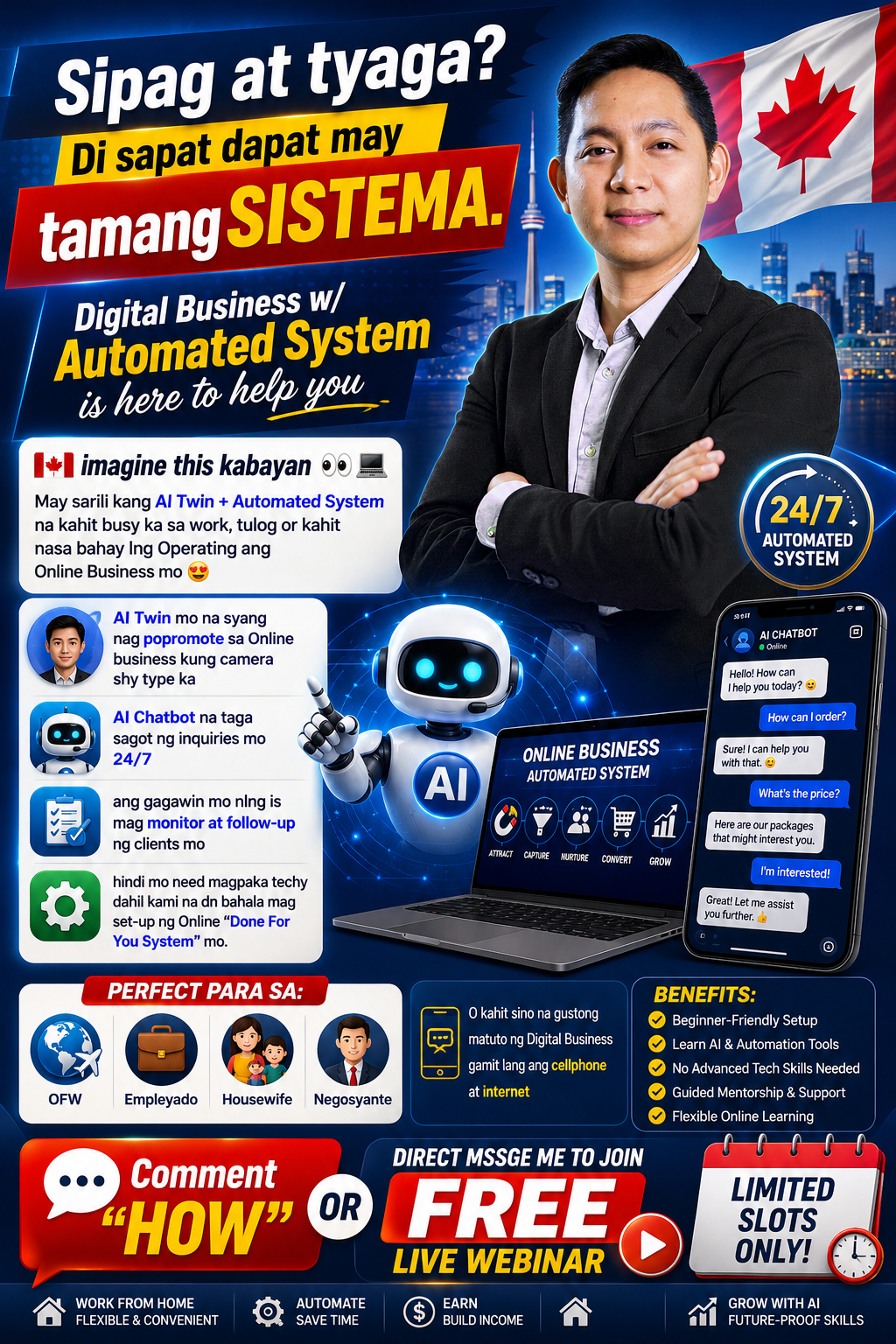 Grace E-com Canada Facebook ad: FREE Limited slot only, Join live webinar now
