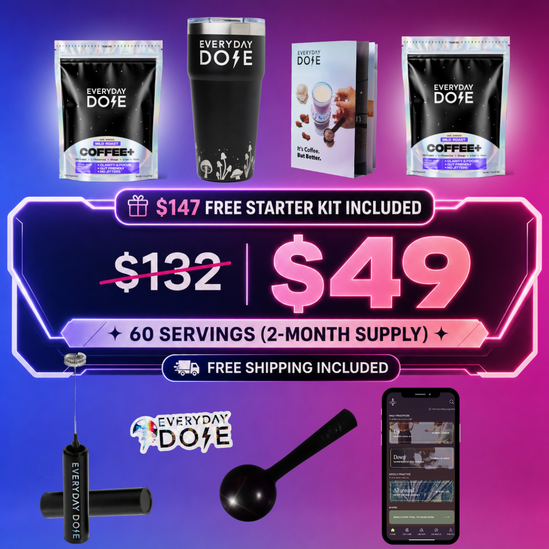 Everyday Dose Facebook ad: Pour Yourself Coffee That Does More