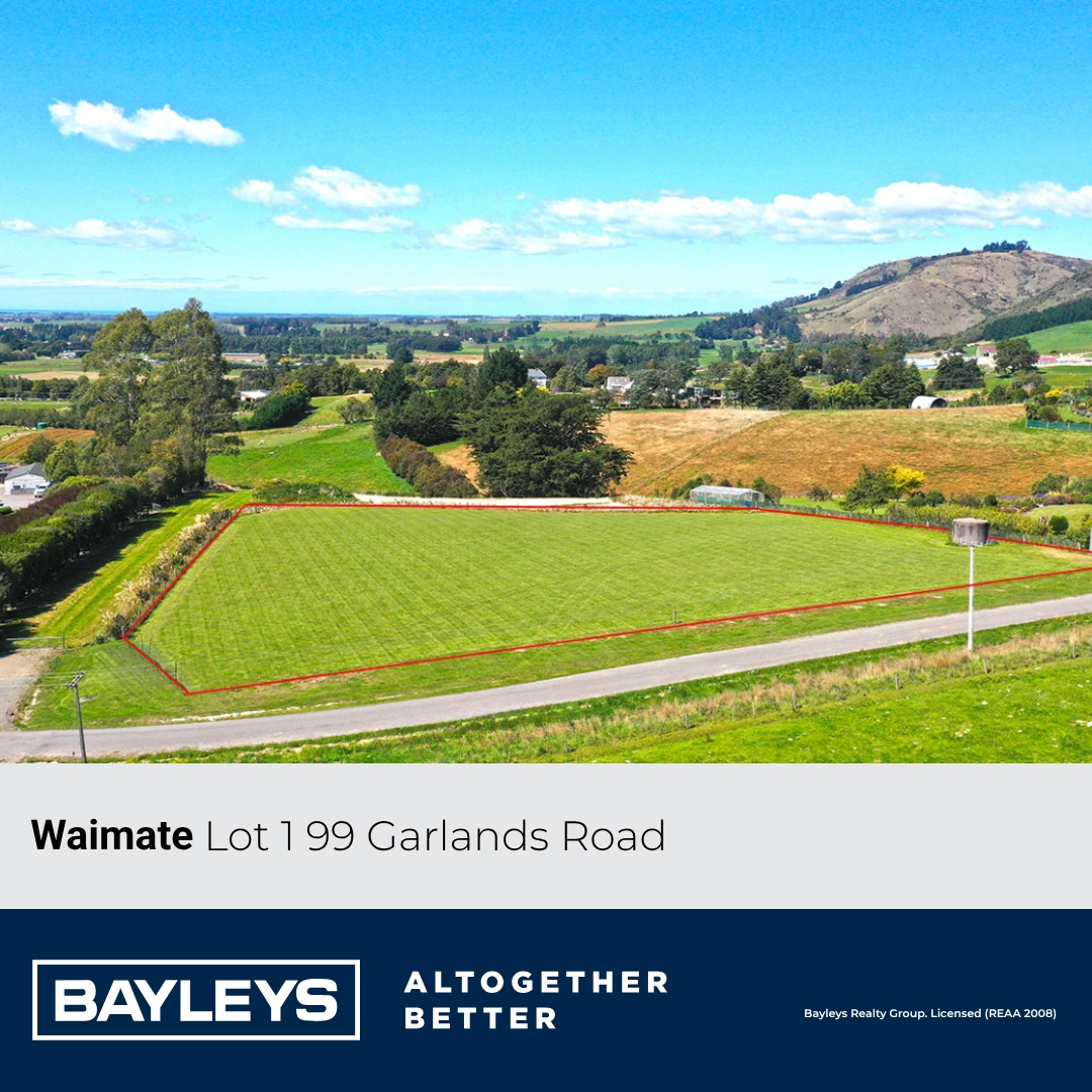 Bayleys Canterbury Facebook ad: Lot 1 99 Garlands Road, Waimate