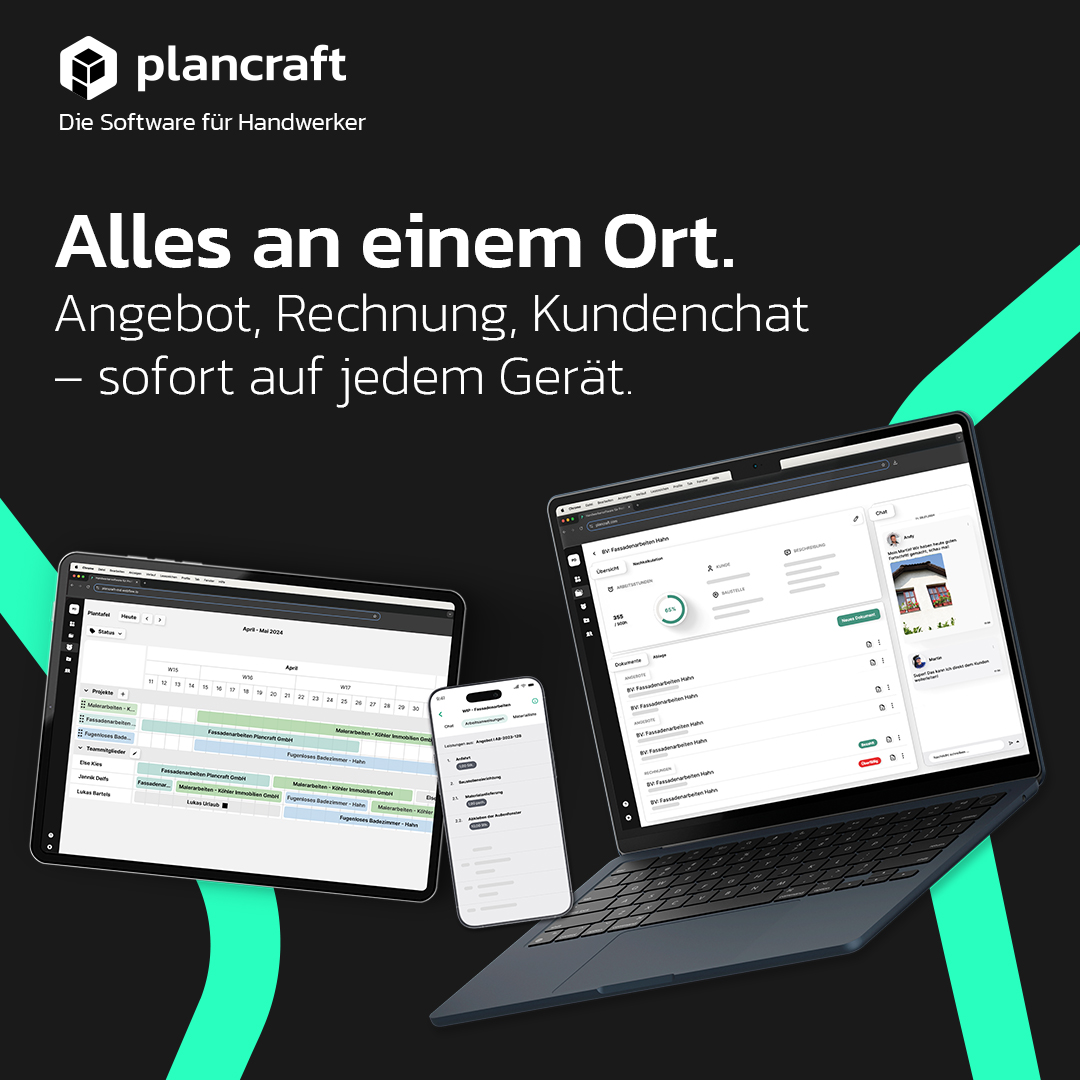 Plancraft - Einfache Handwerkersoftware Facebook ad
