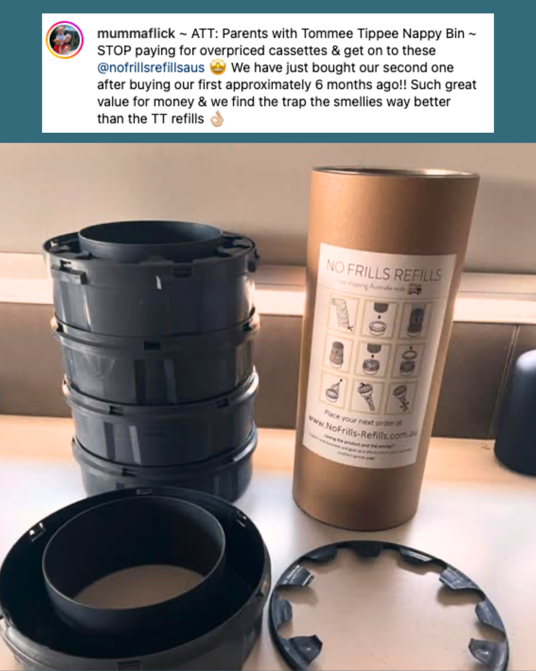 No Frills Refills Facebook ad: Same Day Dispatch | FREE AU Shipping