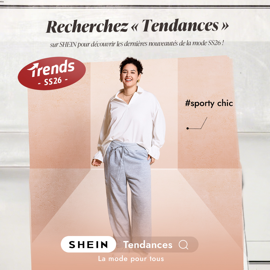 SHEIN France Facebook ad: Recherchez « Tendances » sur SHEIN pour découvrir…